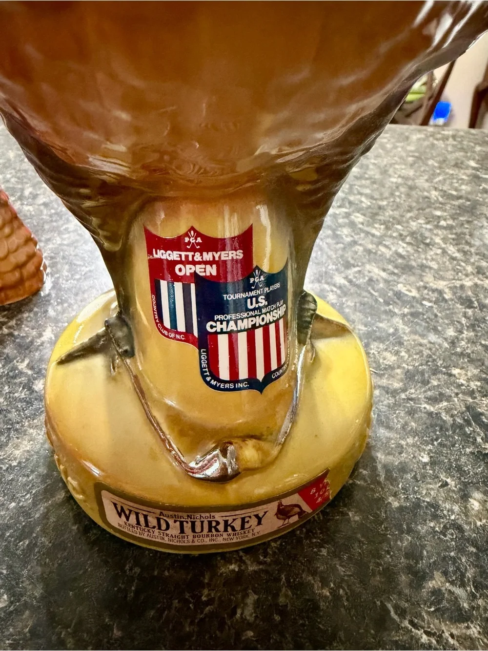 1972 Austin Nichols Wild Turkey porcelain decanter